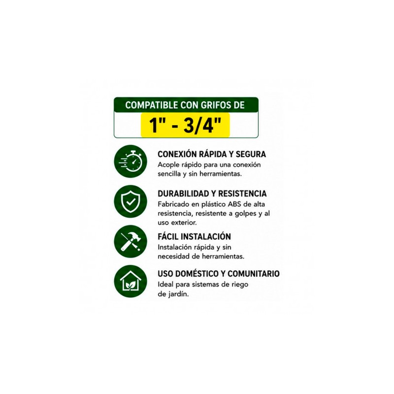 ADAPTADOR DE GRIFO 1" - 3/4" PARA...