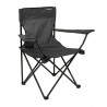 SILLA PLEGABLE DE CAMPING CON POSAVASOS GRIS OSCURO SUNGARDEN