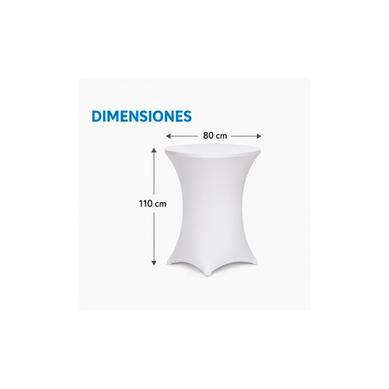 FUNDA PARA MESA DE COCTEL 110X80...