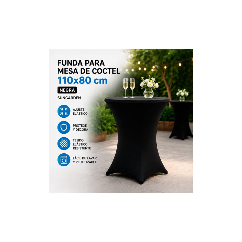 FUNDA PARA MESA DE COCTEL 110X80...