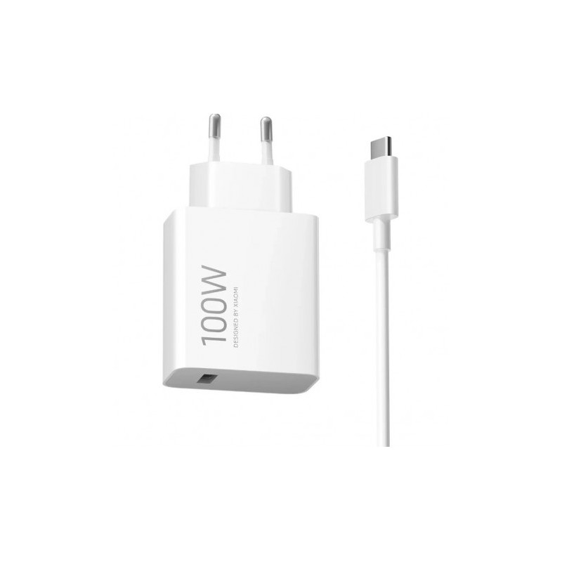 CARGADOR DE PARED XIAOMI 100W CABLE USB-A + USB-C