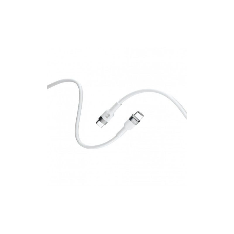 CABLE FLEXIBLE TIPO C A TIPO C 2M 100W FOREVER BLANCO