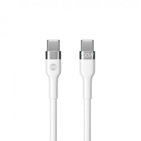 CABLE FLEXIBLE TIPO C A TIPO C 2M 100W FOREVER BLANCO