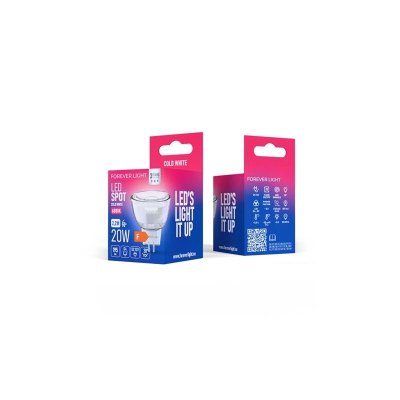 BOMBILLA LED G4 2.2W 195 LUMEN 6000K 12V