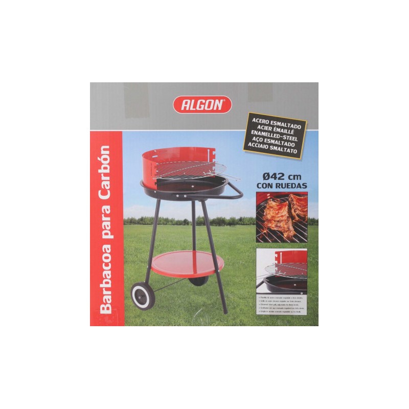 BARBACOA REDONDA C/RUEDAS 42X76.5CM...