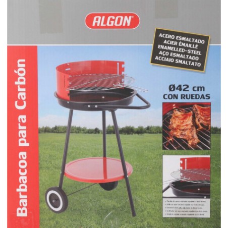 BARBACOA REDONDA C/RUEDAS 42X76.5CM ALGON