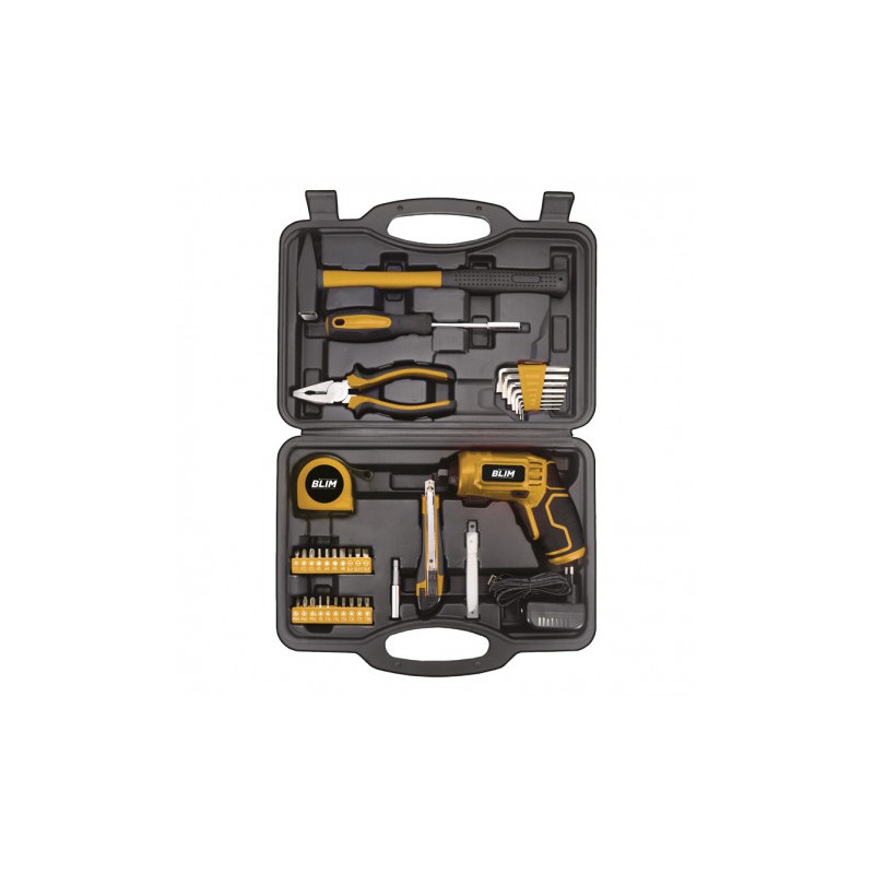 KIT ATORNILLADOR A BATERIA 4V +...