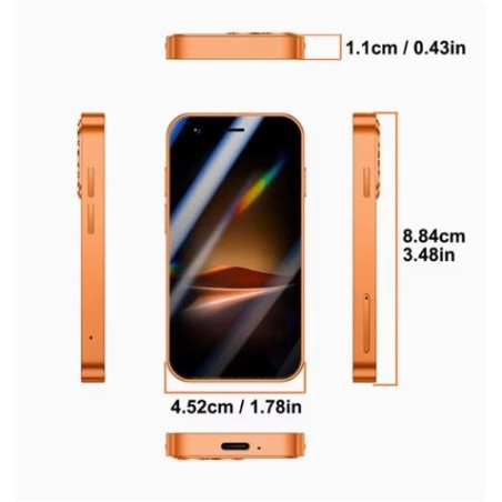 MINI TELEFONO MOVIL I17PROMINI NARANJA