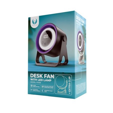 VENTILADOR DE ESCRITORIO CON LAMPARA 1800MAH + SOPORTE ADICIONAL FOREVER