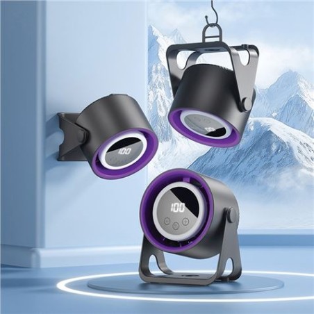 VENTILADOR DE ESCRITORIO CON LAMPARA 1800MAH + SOPORTE ADICIONAL FOREVER
