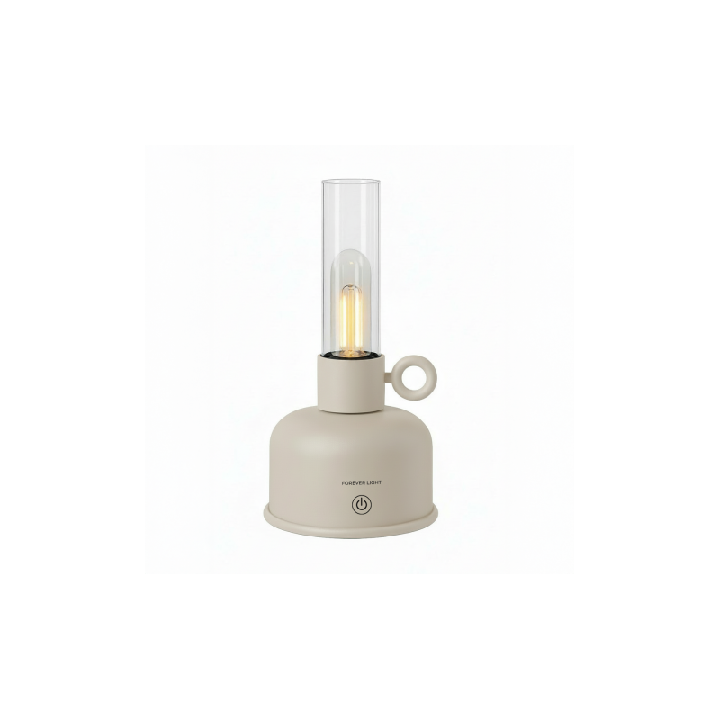 LAMPARA DE ACEITE LED VINTAGE BEIGE FOREVER