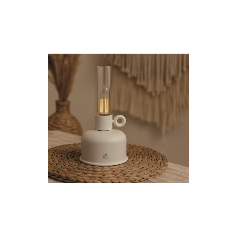 LAMPARA DE ACEITE LED VINTAGE BEIGE...