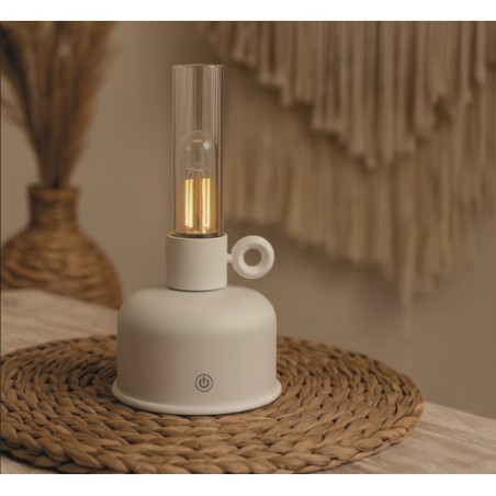 LAMPARA DE ACEITE LED VINTAGE BEIGE FOREVER