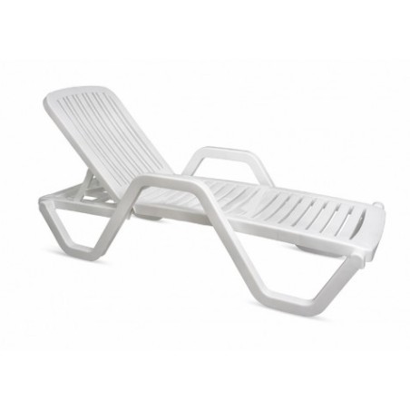TUMBONA RELAXIA BLANCA 5 POSICIONES 65X186X50