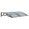 MARQUESINA DOBLE PE100145T POLICARBONATO TRANSPARENTE 965X1435X282 ARTPLAST