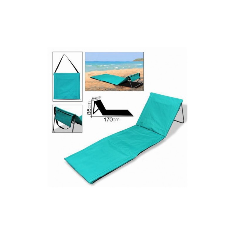 COLCHONETA ABATIBLE COLOR TURQUESA 170X54X35