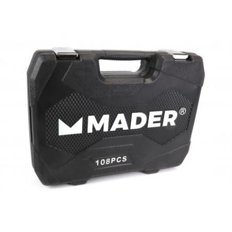 MALETIN LLAVES DE VASO 108PCS 1/4" - 1/2" MADER