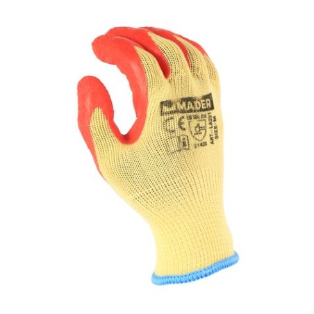 GUANTES DE PROTECCION ALGODON + LATEX TALLA XL MADER