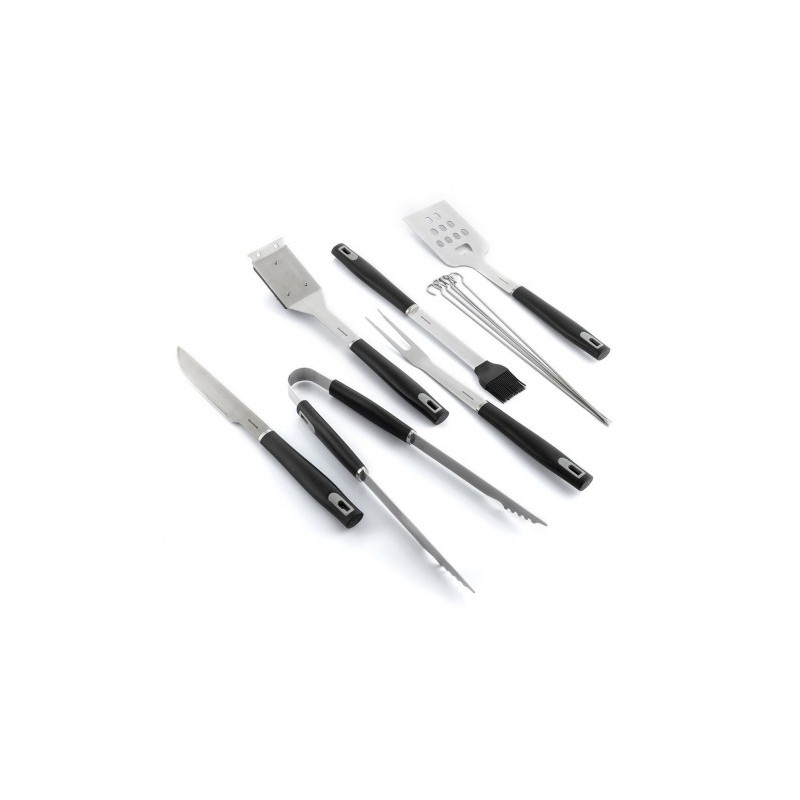 KIT DE 6 UTENSILIOS PARA BARBACOA CON MALETIN