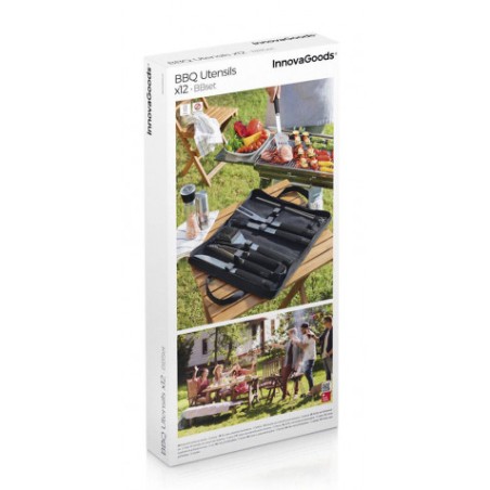 KIT DE 6 UTENSILIOS PARA BARBACOA CON MALETIN