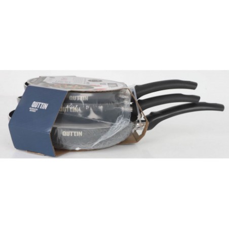 PACK 3 SARTENES ALUMINIO INDUCCION BASIK QUTTIN