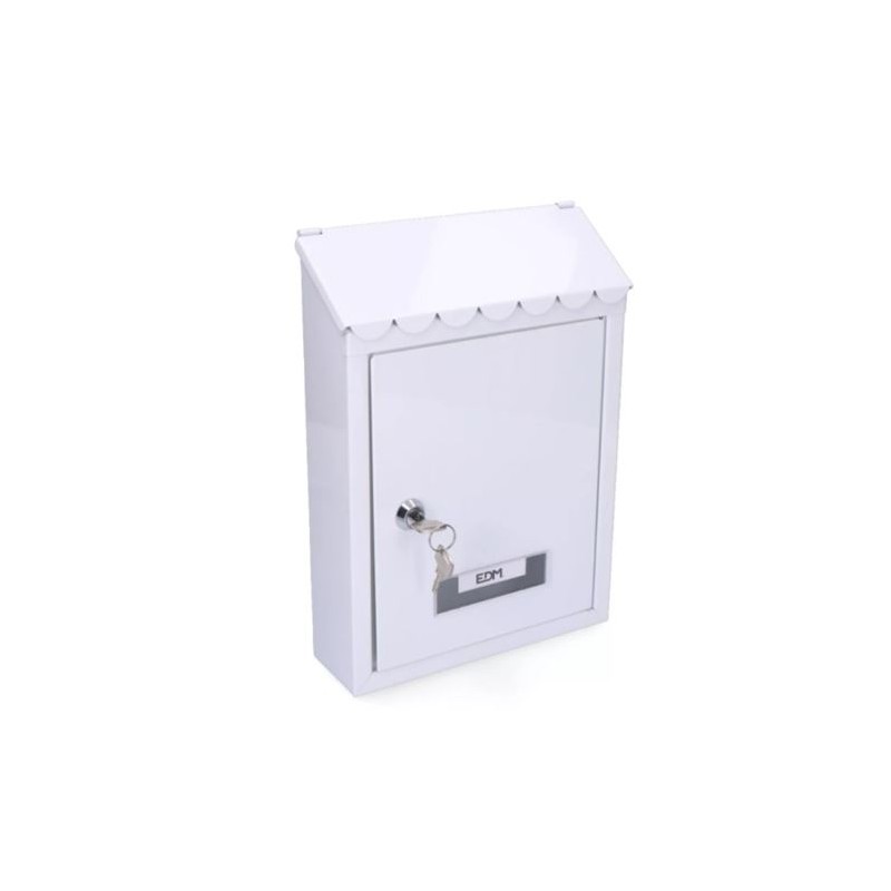 BUZON ACERO STANDAR BLANCO 21X6X30CM