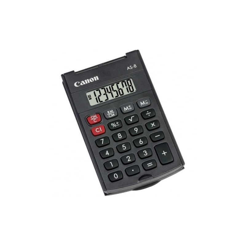 CALCULADORA DE BOLSILLO 8 DIGITOS CON TAPA AS-8 CANON