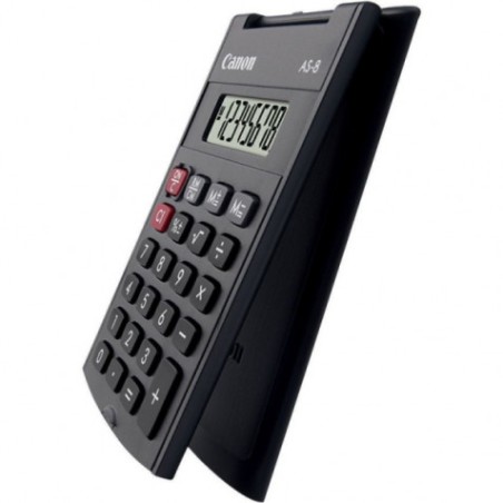 CALCULADORA DE BOLSILLO 8 DIGITOS CON TAPA AS-8 CANON