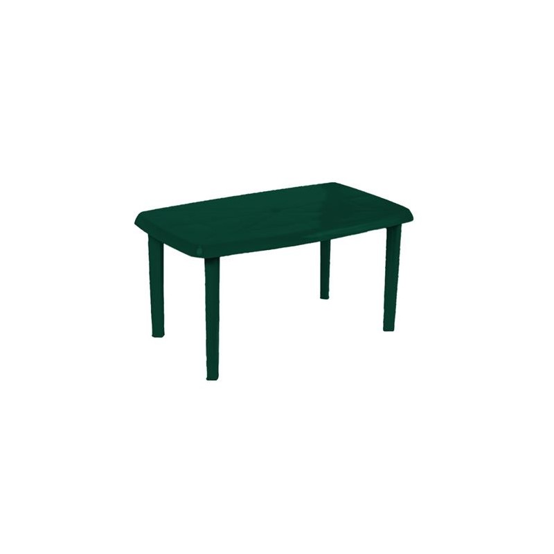MESA RECTANGULAR DE RESINA VERDE...