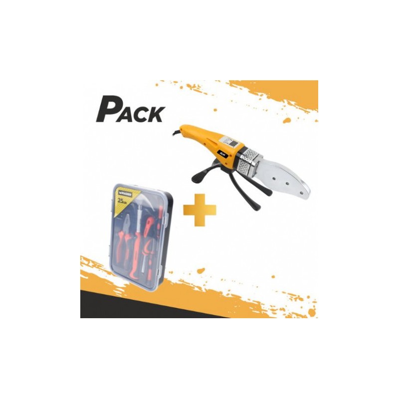 PACK MAQUINA SOLDAR TUBERIA PPR 1000W...