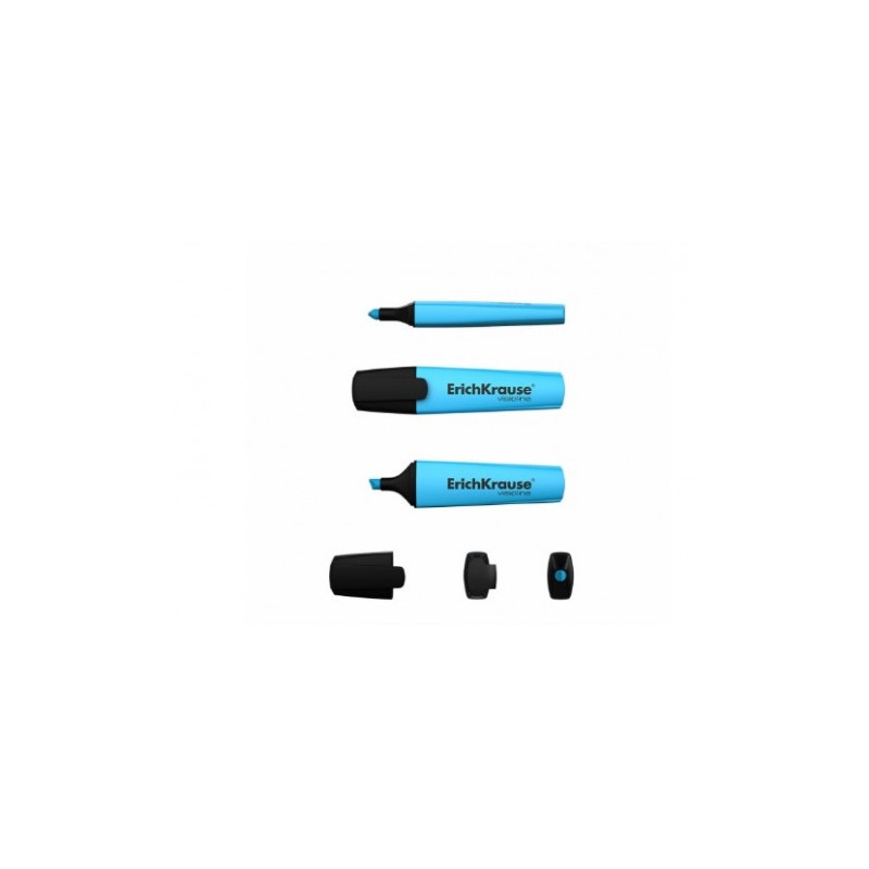 MARCADOR FLUERESCENTE AZUL PUNTA BISELADA ERICHKRAUSE