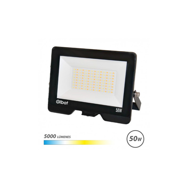 FOCO LED SERIE LUMAX CCT 50W | 5000LM | LUZ CALIDA, BLANCA Y FRIA ELBAT