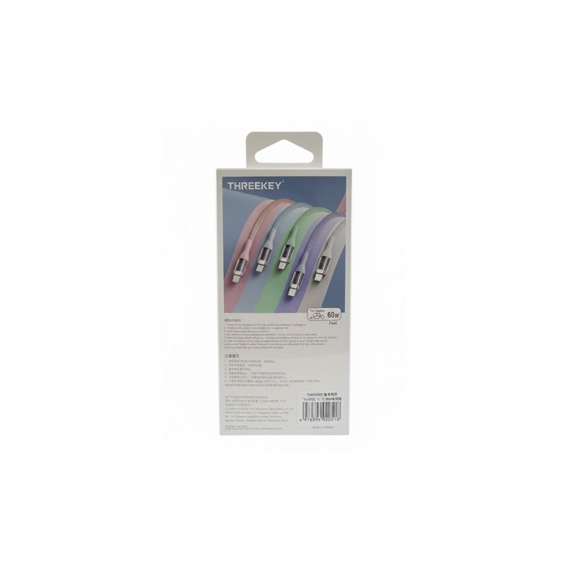 CABLE TIPO C A TIPO C 1 METRO 60W...