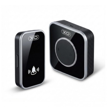 TIMBRE INALAMBRICO CON LEDS SF11 NEGRO XO