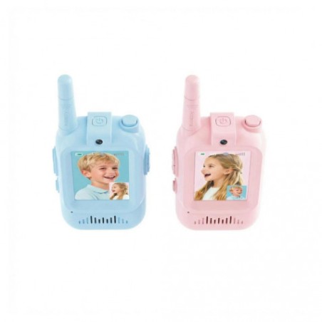 PACK 2 WALKIES TALKIES INFANTILES CON CAMARA AZUL/ROSA DJJ02 XO