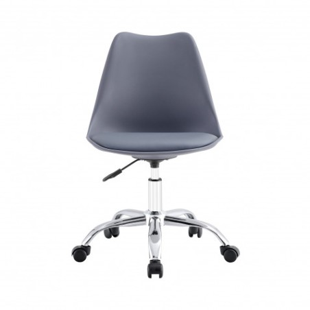 SILLA DE ESCRITORIO CON RUEDAS 97X47X58CM GRIS