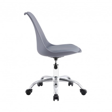 SILLA DE ESCRITORIO CON RUEDAS 97X47X58CM GRIS