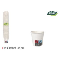 SET 50 VASO BLANCO CARTON... 2