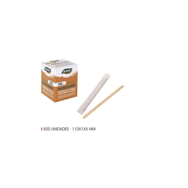 SET 500 PALETINAS MADERA 110X1X5MM ALGON