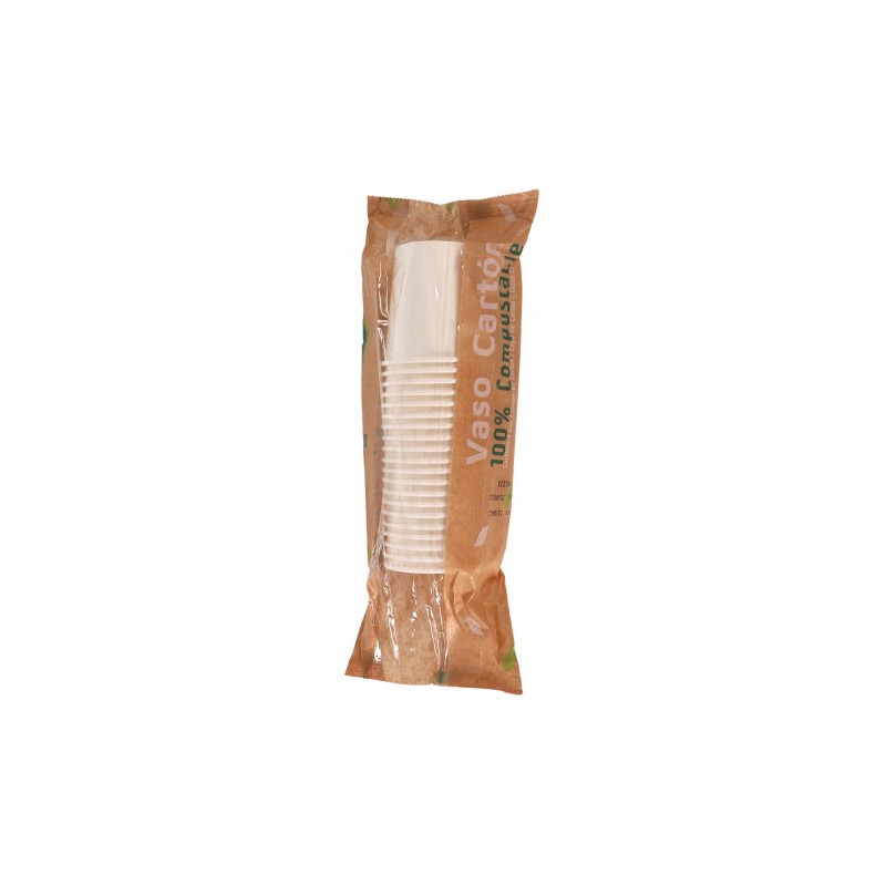 SET 20 VASO BLANCO CARTON 120CC ALGON