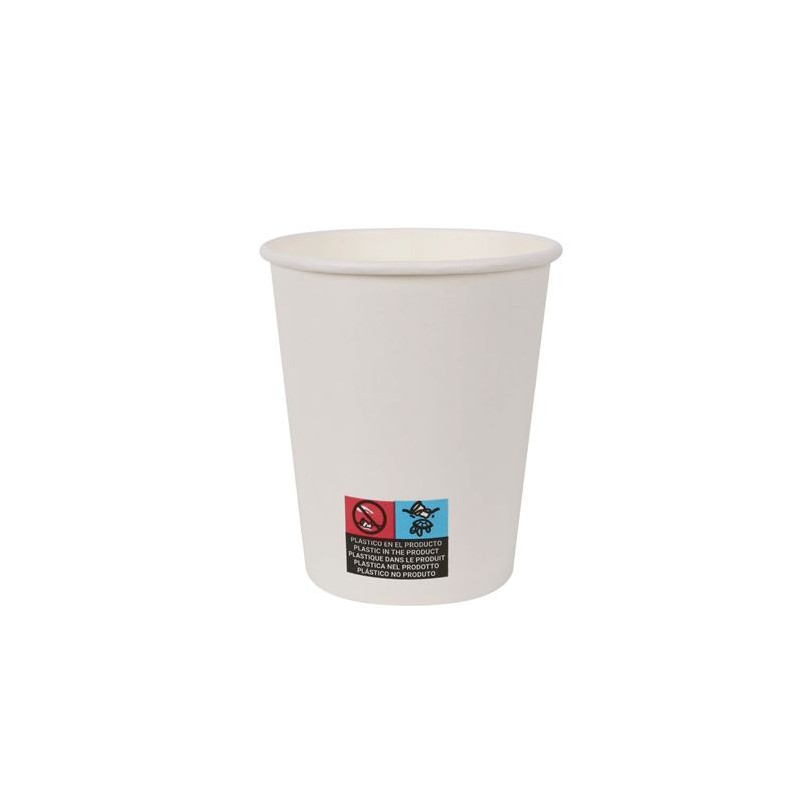 SET 25 VASO BLANCO CARTON 200CC ALGON