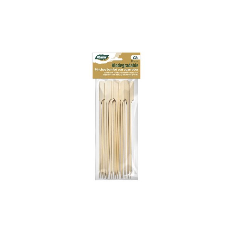 SET 20 PINCHO BAMBU AGARRADOR 180MM ALGON