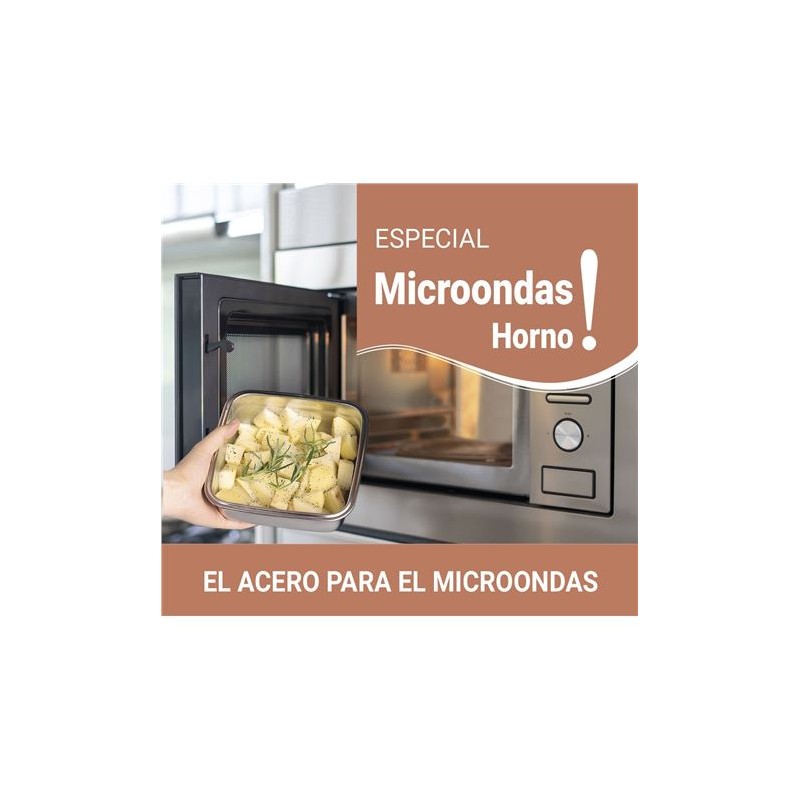 TUPPER RECTANGULAR ACERO INOXIDABLE...