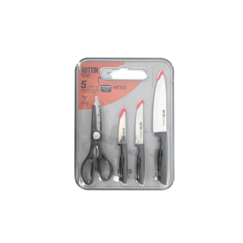 SET 5 PIEZAS DE UTENSILIOS DE COCINA NERO QUTTIN