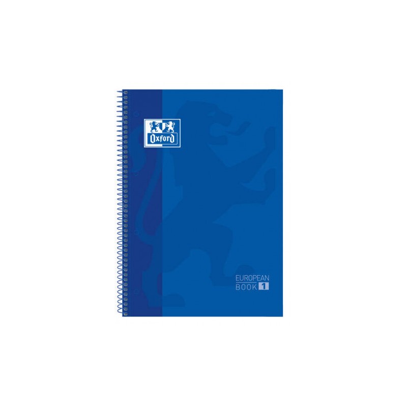 CUADERNO ESPIRAL TAPA DURA AZUL A4+ CUADRICULADO 5X5 OXFORD