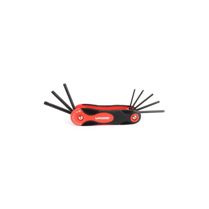 JUEGO 8 LLAVES TORX CON ORIFICIO MADER
