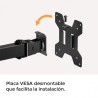 SOPORTE DE MESA 2 MONITORES 17"-32" CROMAD