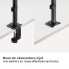 SOPORTE DE MESA 2 MONITORES 17"-32" CROMAD