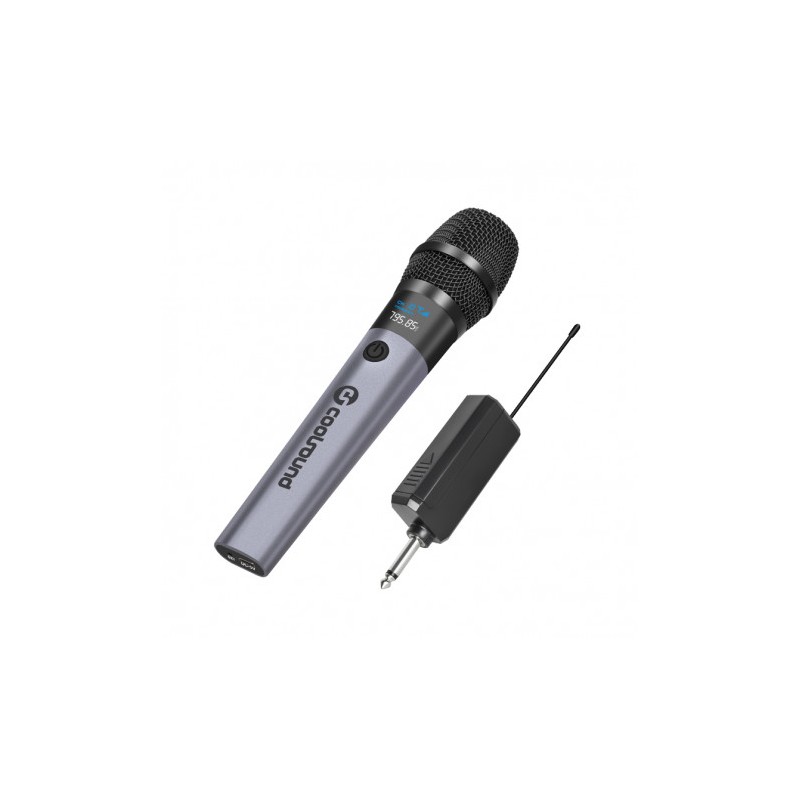 MICROFONO INALÁMBRICO UHF CON RECEPTOR Y BATERÍA COOLSOUND