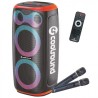 ALTAVOZ KARAOKE PORTATIL COOLSOUND BLAST PUMP 2X6.5" 350W NARANJA